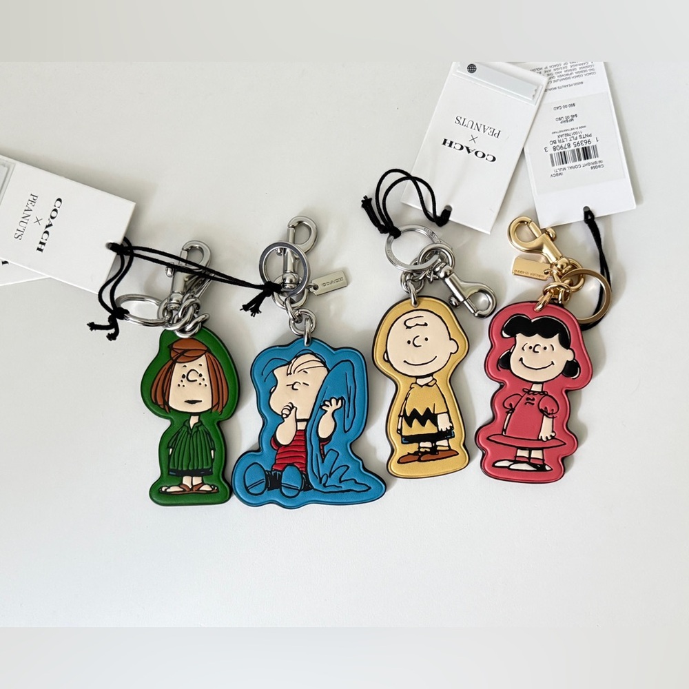 Coach X Peanuts Charlie Brown Bag Charm CBG59 NWT - Picture 4 of 4